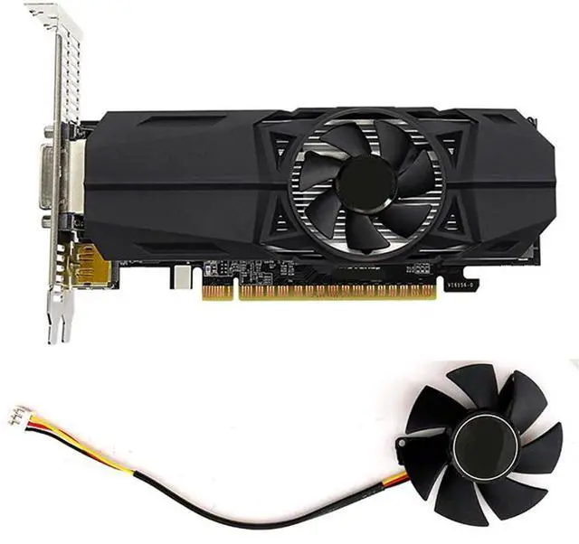 Alt view image 2 of 6 - Graphics Card Cooling Fans Suitable forGigabyte GT 1030 GTX 1050 1050Ti Low Profile GV N710 GTX 710 Series Desktop FS1250-S2053A 47mm 12V 0.19A 3Pin Video Card Cooler Fans GPU Fan