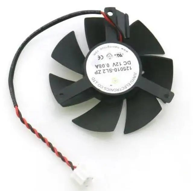 Alt view image 2 of 2 - 125010-SL2 ZP HA5010M12F-Z 12V 0.08A 47mm g5005 gt705 GT720 GT730 HD7750 HD8570 Graphics Card Cooler Fan 2Pin