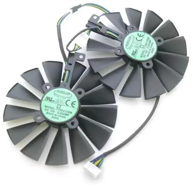 Main image of 1 Pair T129215SM 12V 0.25AMP 95mm GPU Fan for GEFORCE GTX1080Ti ROG Poseidon Platinum Graphics Card Cooler Cooling Fan