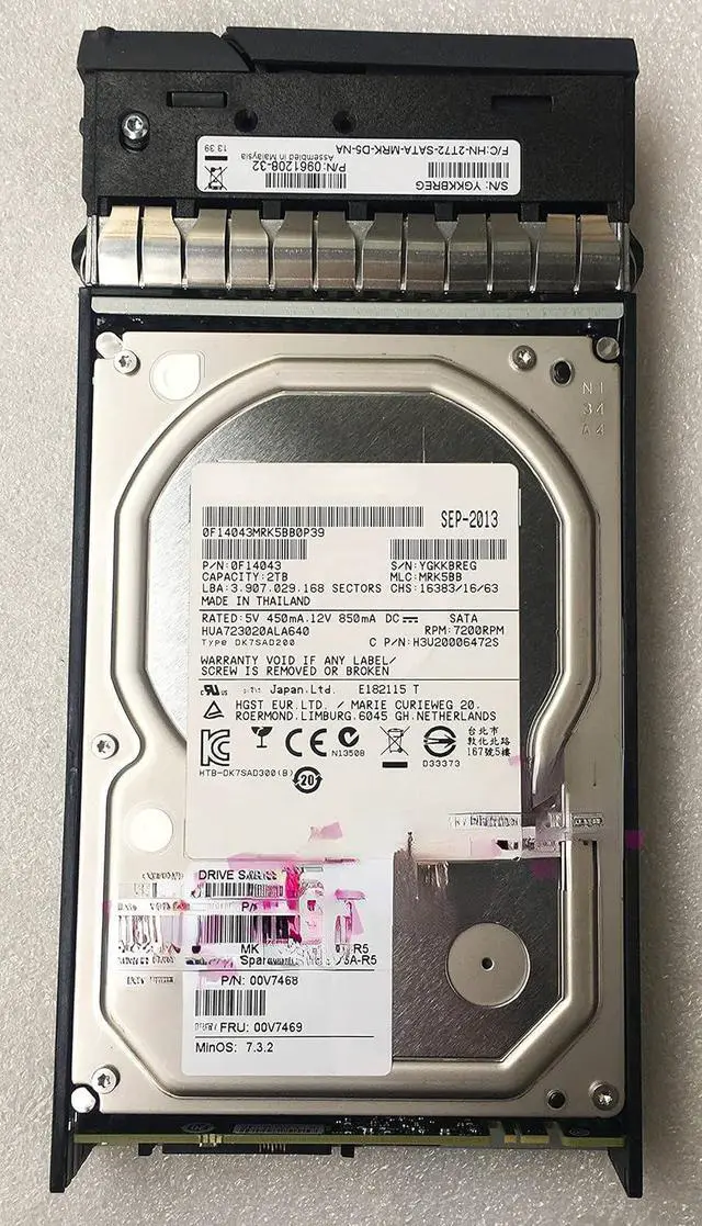 Main image of (NOT FOR HOME PC!) For NetApp X306A-R5 00V7469 2T SATA 3.5 DS4243/4246/4486 storage hard disk