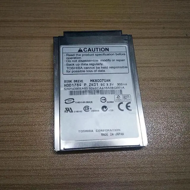 Main image of (NOT FOR HOME PC!) 1.8" CF/PATA MK8007GAH 80GB 4200RPM Hard Drive replace MK6006GAH MK4006GAH MK4004GAH for laptop
