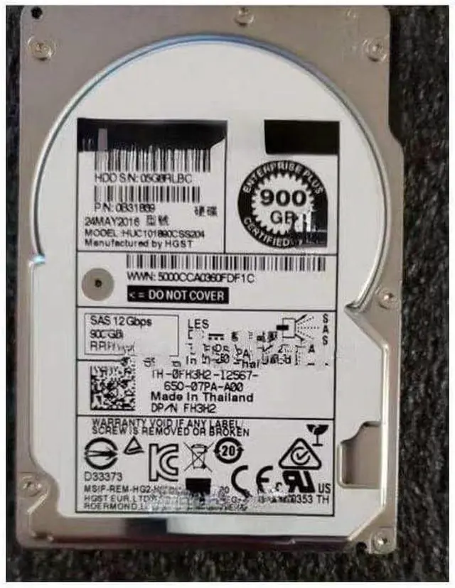 Main image of (NOT FOR HOME PC!) for SC200 SC220 SC4020 SC5020 Storage Hard Disk 900G 10K 12Gb 0F4VMK