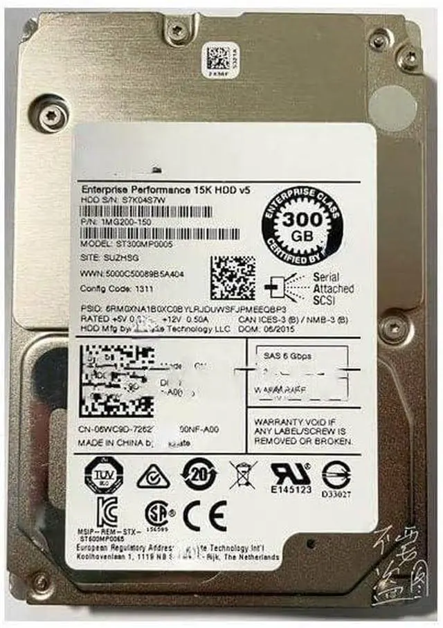 Main image of (NOT FOR HOME PC!) for 300G 6Gb 15K 2.5 inch SAS ST300MP0005 06WC9D Hard Disk