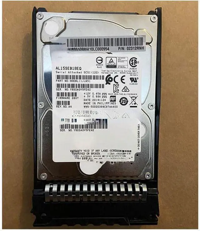 Main image of (NOT FOR HOME PC!) for 02312RNH 02312RBS 1.8TB 10K SAS 12Gb V3 V5 Series Server Hard Drive