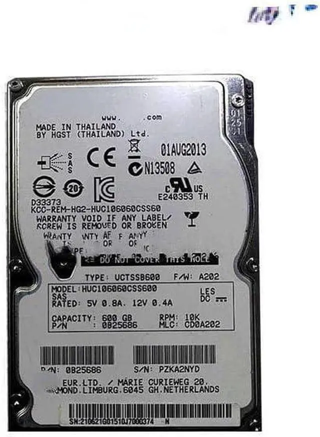 Main image of (NOT FOR HOME PC!) for HGST HUC106060CSS600 600G 10K 2.5 SAS Server Hard Drive