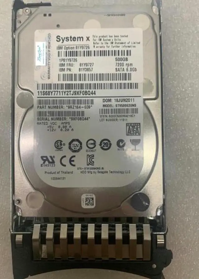 Main image of (NOT FOR HOME PC!) for 81Y9727 500G 7.2K SATA 2.5 81Y9726 81Y3857 M3M4 Hard Drive