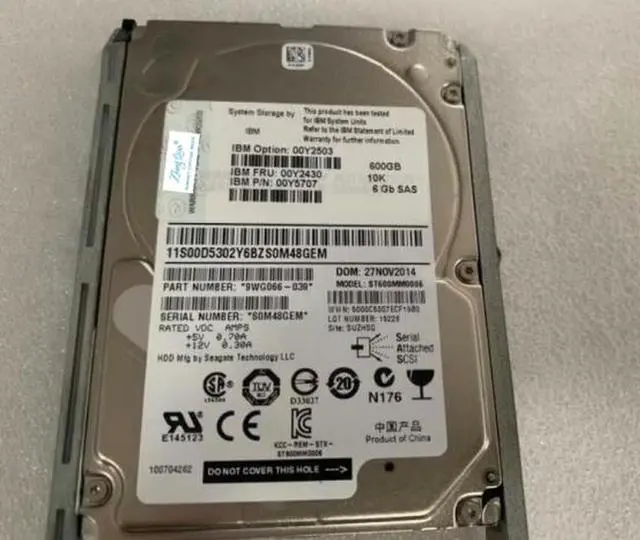 Main image of (NOT FOR HOME PC!) for 00Y2430 00Y2503 00Y5720 600G10K 2.5 V3700 Hard Drive