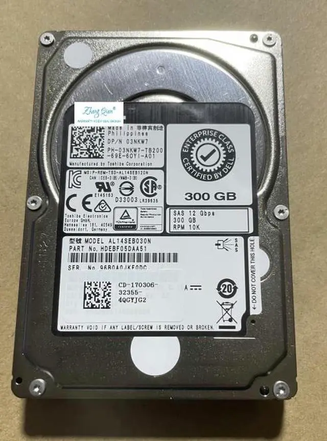 Main image of (NOT FOR HOME PC!) for Server 300G 10K 12G 2.5 03NKW7 3NKW7 Hard Drive