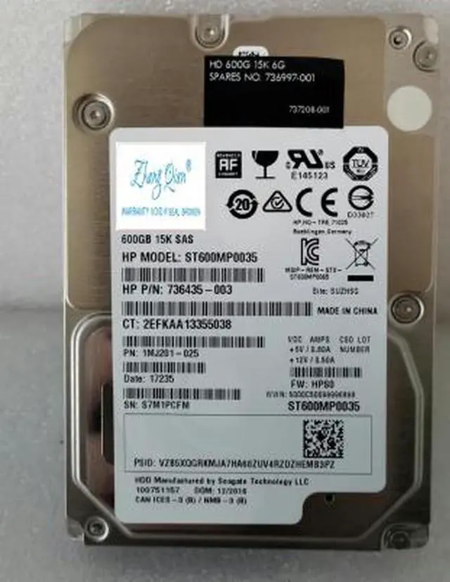 Main image of (NOT FOR HOME PC!) for 736997-001 600G 15K 2.5 737208-001 Workstation Hard Drive