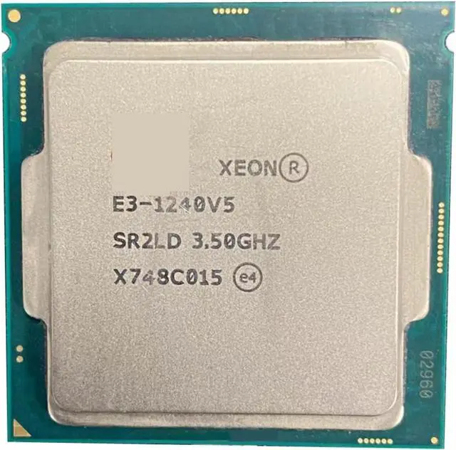 Main image of CPU CPU Xeon E3-1240V5 Processor 3.50GHz 8M 80W Quad-Core E3 1240V5 Socket 1151 E3 1240 V5 E3-1240 V5