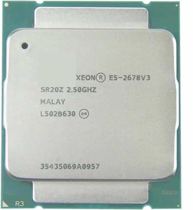 Main image of CPU Xeon Processor E5 2678 V3 CPU 2.5G Serve CPU LGA 2011-3 E5-2678 V3 2678V3 PC Desktop Processor CPU for X99 Motherboard
