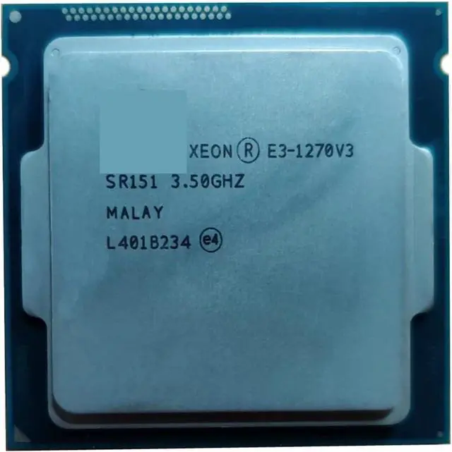 Main image of CPU Xeon E3-1270 V3 E3 1270 V3 E3 1270v3 3.5 GHz Quad-Core Eight-Thread CPU Processor L2=1M L3=8M 80W LGA 1150
