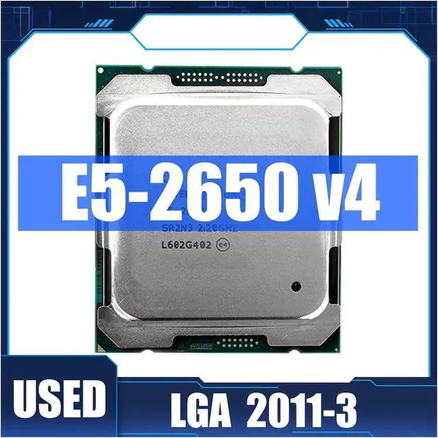 Alt view image 2 of 6 - CPU Xeon E5 2650 V4 E5-2650V4 Processor SR2N3 2.2GHz Twelve Nuclei 30M LGA 2011-3 CPU