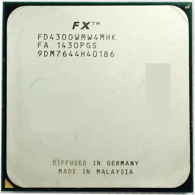 Main image of FX-Series FX-4300 FX 4300 3.8 GHz Quad-Core CPU Processor FD4300WMW4MHK Socket AM3+