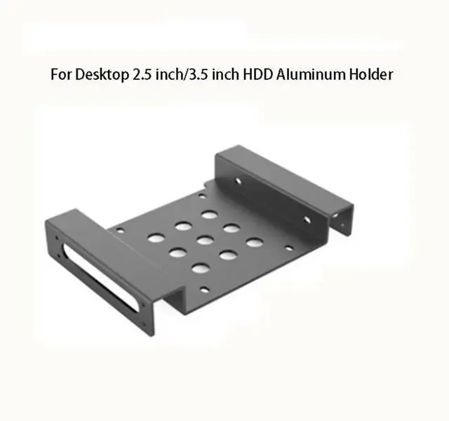 Alt view image 4 of 6 - Hard Disk Tray Holder Aluminum Frame 2.5 3.5 inch Laptop SSD Bracket Desktop SATA IDE HDD to 5.25 CD Driver Cradle Cooling Stand