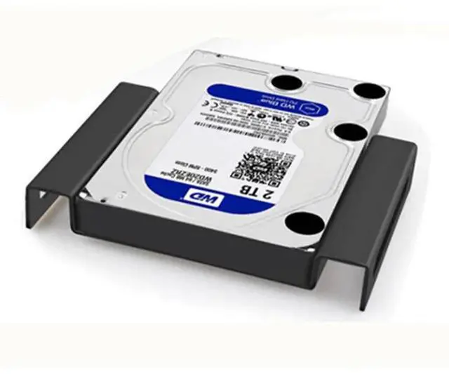 Alt view image 3 of 6 - Hard Disk Tray Holder Aluminum Frame 2.5 3.5 inch Laptop SSD Bracket Desktop SATA IDE HDD to 5.25 CD Driver Cradle Cooling Stand
