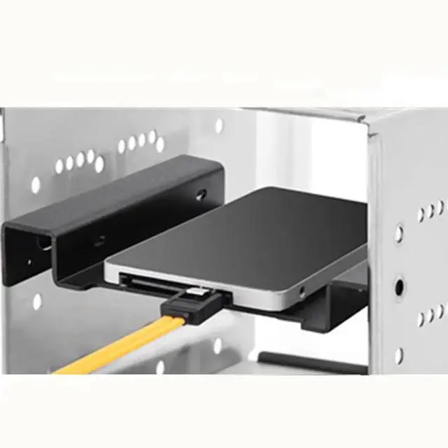 Alt view image 5 of 6 - Hard Disk Tray Holder Aluminum Frame 2.5 3.5 inch Laptop SSD Bracket Desktop SATA IDE HDD to 5.25 CD Driver Cradle Cooling Stand