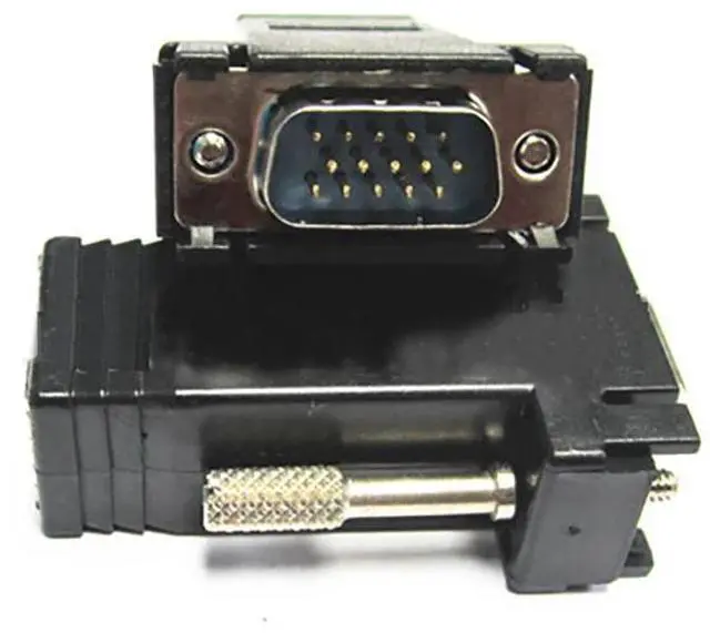 Alt view image 5 of 6 - VGA to RJ45 Converter Female Male LAN CAT 5E CAT6 Network Cable Adapter Ethernet Extender PC Analog VGA Connect Plug Switch
