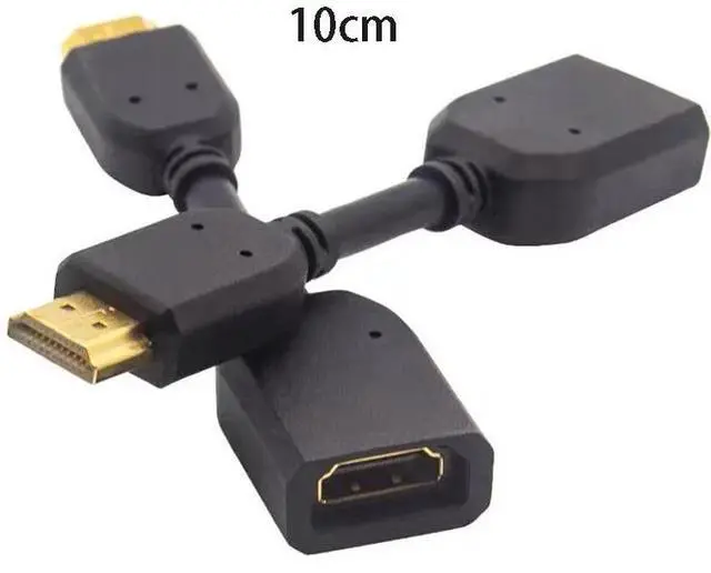 Main image of with HDMI Male to HDMI-compatible Female Extend Cable Adapter Pure Copper Wire Splitter HDTV Computer Audio Video Convert Plug