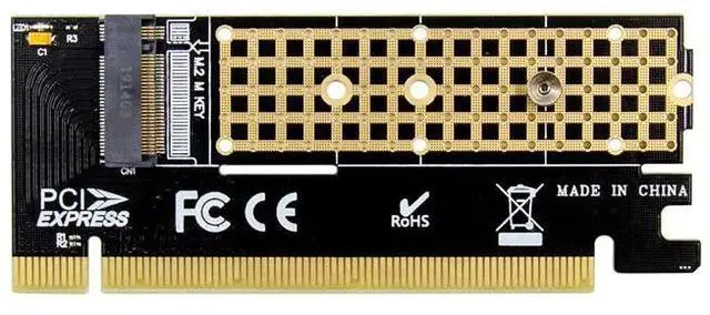 Main image of PCIE X16 M.2 M Key NVMe SSD Convert Card Solid State Drive Extend Adapter for NVMe key M.2 2230 2242 2260 2280 Drive