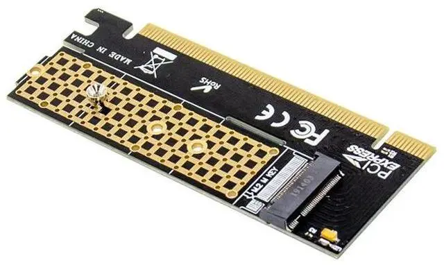 Alt view image 5 of 6 - PCIE X16 M.2 M Key NVMe SSD Convert Card Solid State Drive Extend Adapter for NVMe key M.2 2230 2242 2260 2280 Drive