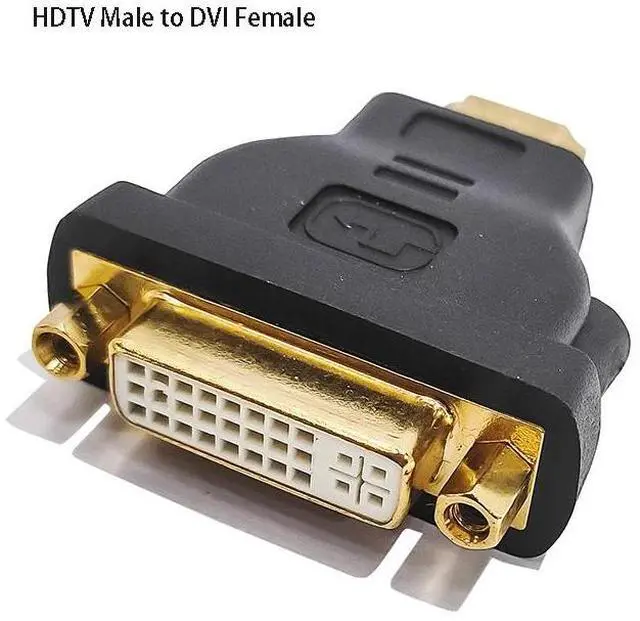 Alt view image 2 of 6 - with HDMI to DVI Cable Adapter Female to Male Plug 1080P HDTV Projector Monitor DVI 24+5 Converter Laptop TV Box Video Connector