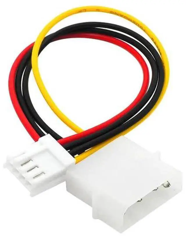 Alt view image 4 of 6 - Big 4 Pin to Small 4Pin Convert Cable FDD Floppy Disk Drive Power Supply Wire Computer IDE to Power Connection Plug Cord 20CM