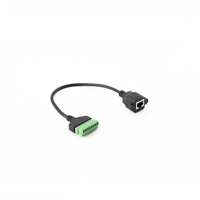 Alt view image 2 of 6 - RJ45 Ethernet Convert Cable Female Seat Plug to No Soldering Terminal Broadband Pure Copper Computer LAN Network Extend Wire