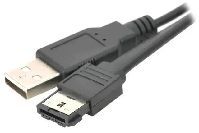 Alt view image 4 of 6 - SATA 22Pin to Power ESATA Cable Splitter USB Power Wire Converter 2.5inch SATA 7+15Pin Hard Disk to eSATA Extend Cord Adapter