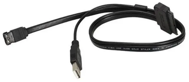 Alt view image 5 of 6 - SATA 22Pin to Power ESATA Cable Splitter USB Power Wire Converter 2.5inch SATA 7+15Pin Hard Disk to eSATA Extend Cord Adapter