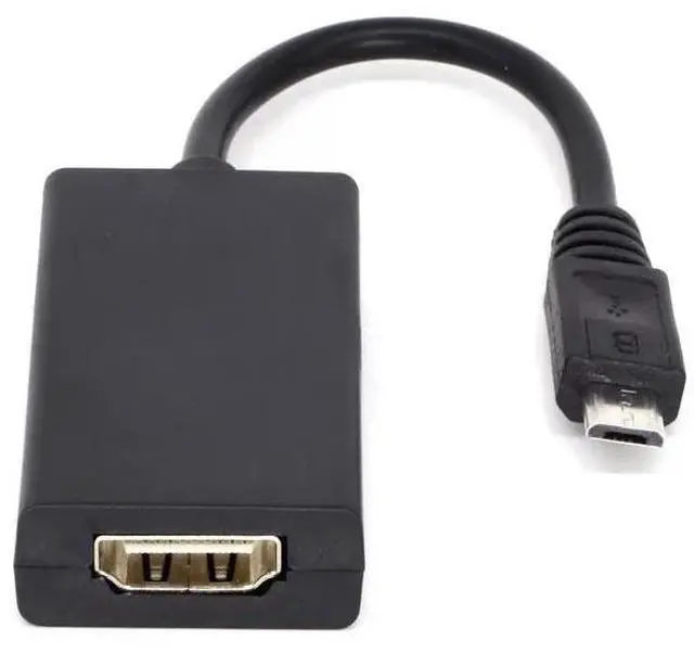 Alt view image 6 of 6 - Micro USB 5Pin to With HDMI Converter for MHL Dongle Android Smart Phone to HDTV Projector Monitor1080P Video Extend Adapter