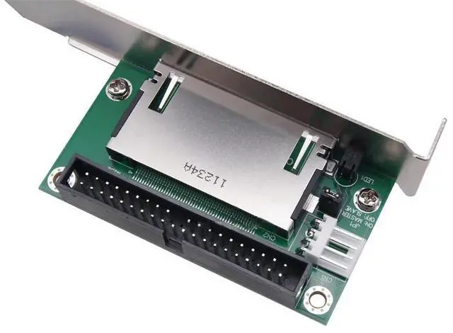 Alt view image 4 of 6 - CF to IDE Convert Card Compact Flash Memory Card to 40 PIN 39 PIN Bootable Computer PC IDE Extennd Adapter PCI Bracket Panel