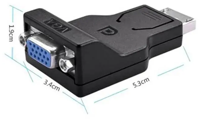 Alt view image 6 of 6 - DP to VGA Converter Computer Graphics Card Video DisplayPort Adapter Extend Cable Splitter Computer Laptop Monitor Connect Plug