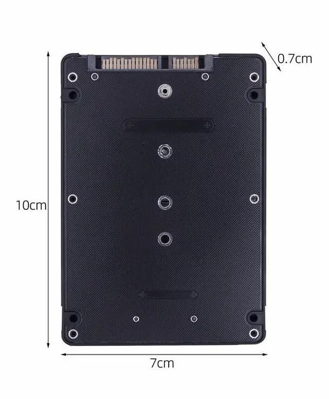 Alt view image 3 of 6 - M.2 NGFF SSD MSATA To 2.5inch SATA Case Serial Port External Built-In Hard Disk Box Msata To Sata 3 3.0 PC Adapter