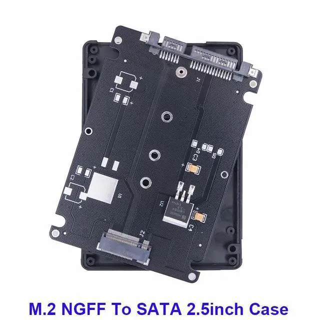 Alt view image 6 of 6 - M.2 NGFF SSD MSATA To 2.5inch SATA Case Serial Port External Built-In Hard Disk Box Msata To Sata 3 3.0 PC Adapter