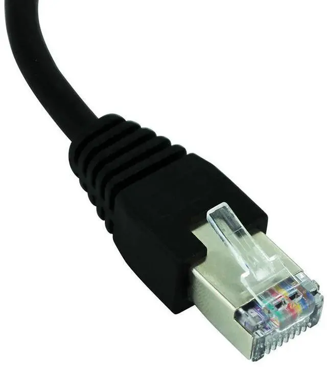 Alt view image 4 of 6 - RJ45 1 Male to 2 Female LAN Cable Socket Port Ethernet Network Splitter Y Stable Transmission Cat5e Cat5 Cat6 Easy Adapter Cable