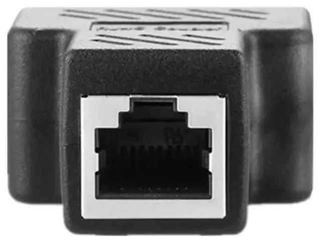 Alt view image 4 of 6 - RJ45 Gbps Network Cable Connector Extend Wire Adapter RJ45 8 Core Shielded Direct Head One Divided Two Converter Cable Splitter