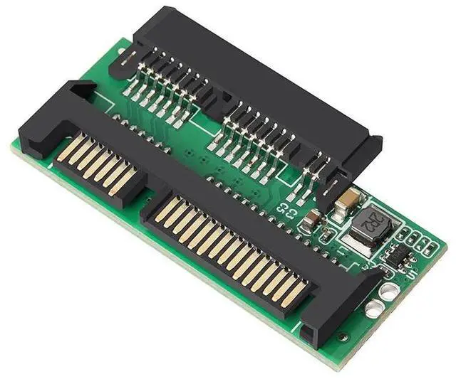 Alt view image 5 of 6 - 1.8inch Micro SATA to SATA 2.5 SSD Converter Card Mini SATA 16PIN  to 22PIN SATA Computer Charger Extend Adapter Plug