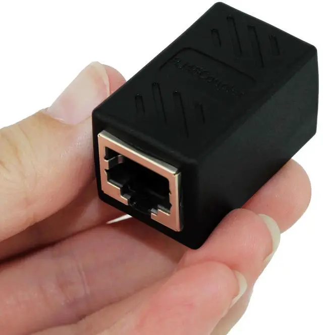 Alt view image 5 of 6 - RJ45 Female to Female Port Network Ethernet LAN Splitter Connector Transfer Head RJ45 Adapter Coupler CAT5 CAT6 Socket