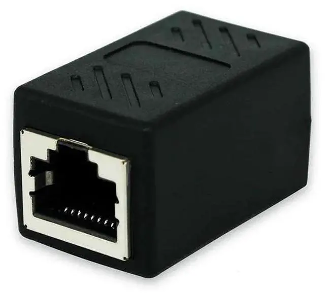 Alt view image 4 of 6 - RJ45 Female to Female Port Network Ethernet LAN Splitter Connector Transfer Head RJ45 Adapter Coupler CAT5 CAT6 Socket