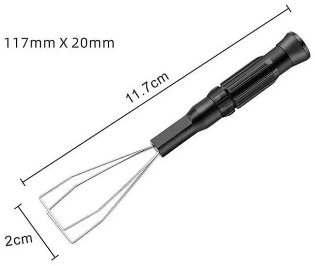 Alt view image 6 of 6 - Universal KeyCap Remover Tool Set Steel Wire Metal Clip for Mechanical Keyboard 1.5 2.5 Screwdriver Shaft Pullers Detachable