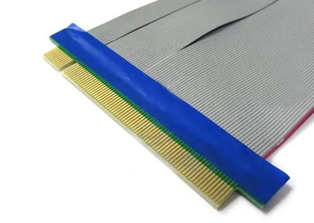 Alt view image 4 of 6 - PCI-E 16X Ribbon Extension Cable Graphics Card PCI Express PCIE 2.0 Riser Card Converter Extender 20CM