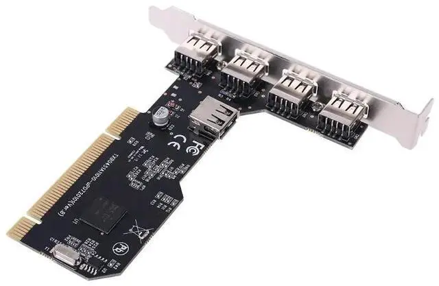 Alt view image 6 of 6 - PCI to USB Extend Card 5 Ports USB2.0 3.0 to PCI 32Bit Converter Adapter with NEC Chip for Desktop PC Computer