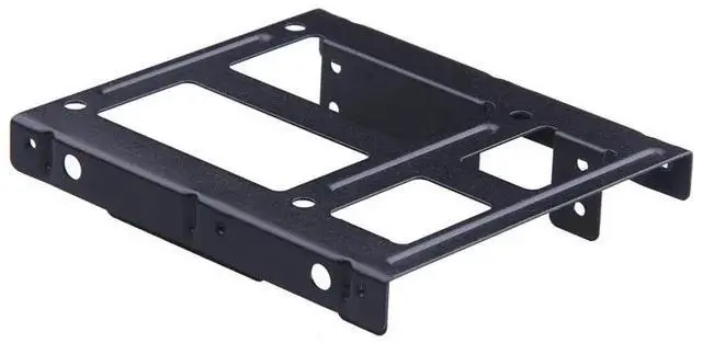 Alt view image 2 of 6 - 2.5 To 3.5 Inch Hard Disk Bracket Hard Drive Dual Desktop SSD Mounting Bracket Internal Adapter