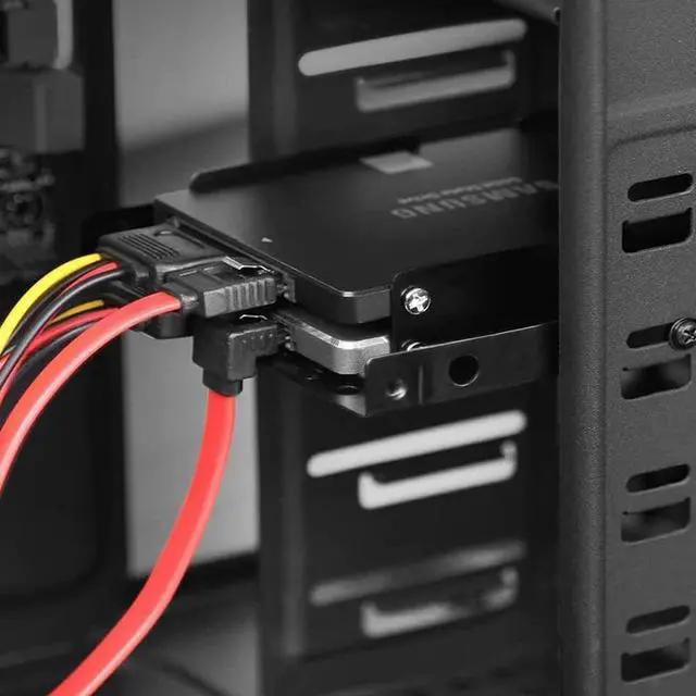 Alt view image 6 of 6 - 2.5 To 3.5 Inch Hard Disk Bracket Hard Drive Dual Desktop SSD Mounting Bracket Internal Adapter