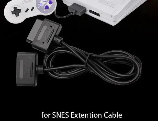 Alt view image 5 of 6 - for Nintendo Super Famicom SFC Game Controller Extension Cable for SNES Gaming Console Cord 1.8M Wire Splitter Converter Line