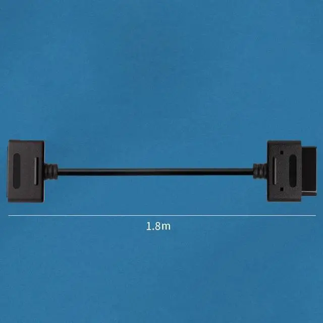 Alt view image 4 of 6 - for Nintendo Super Famicom SFC Game Controller Extension Cable for SNES Gaming Console Cord 1.8M Wire Splitter Converter Line