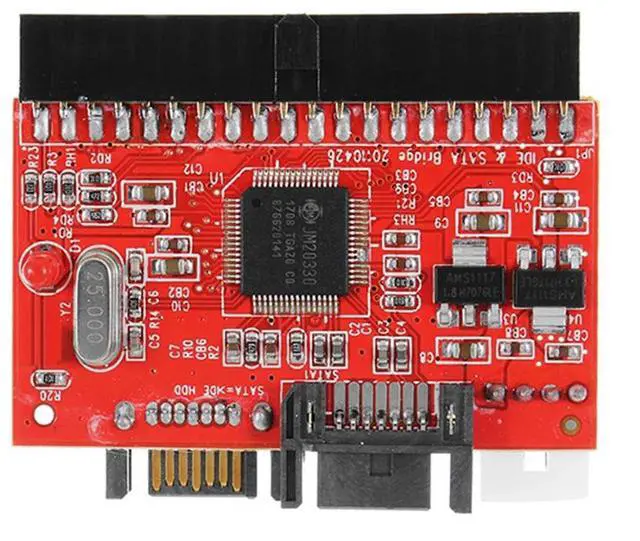 Alt view image 2 of 6 - 2 in 1 IDE to SATA / SATA to IDE Adapter Converter 3.5" 40pin for DVD CD HDD Bidirectional Transfer for PC SATA Data Cable
