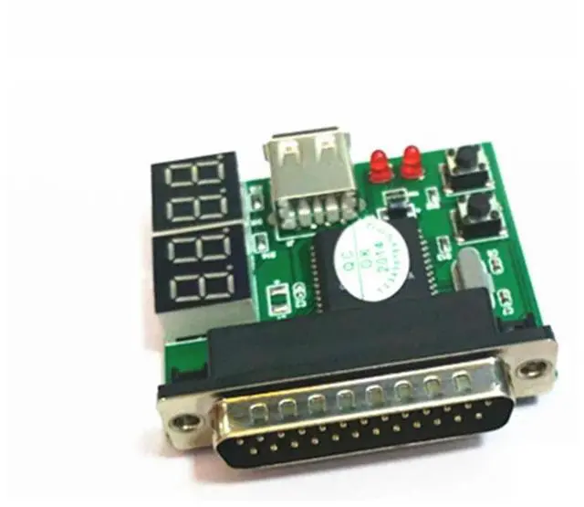 Alt view image 4 of 6 - Laptop Computer 25Pin Diagnostic Card with USB Parallel Port PC Motherboard Analyzer 4-Digit Analysis Post Tester