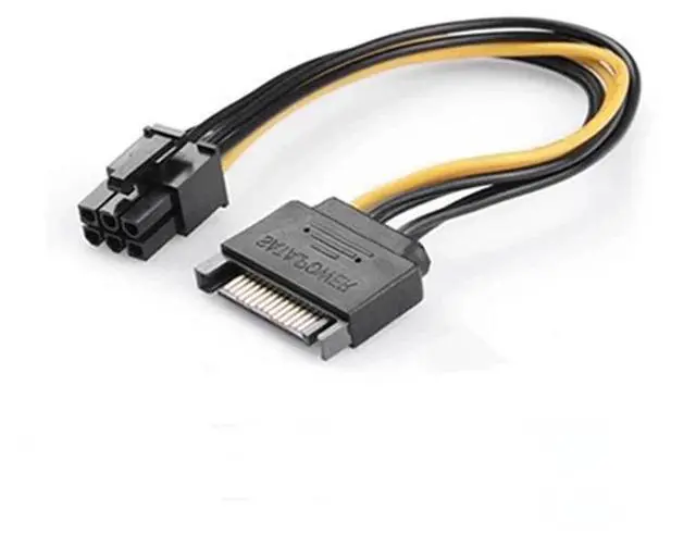 Alt view image 5 of 6 - 6Pin SATA Power Supply Cable for BTC Miner PC PCIe PCI-E PCI SATA Machine Cable Adapter for Computer Cable Accessories